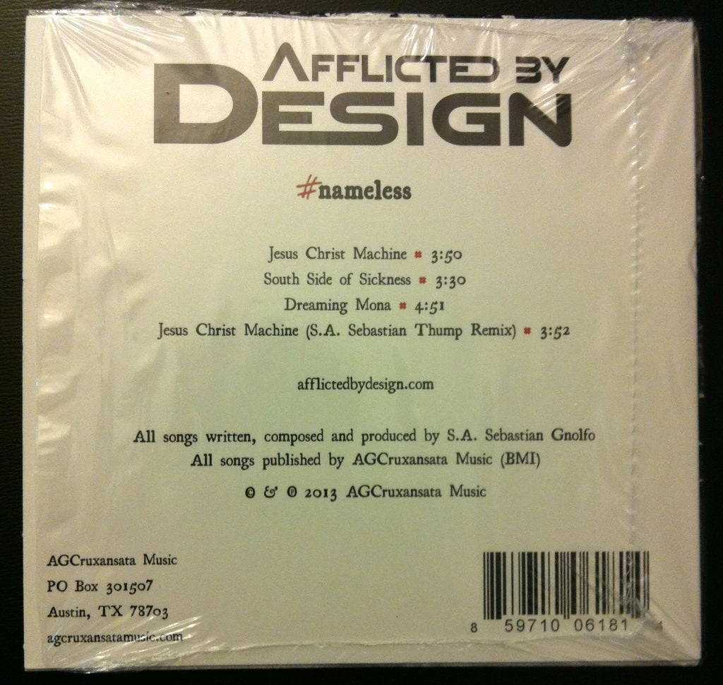 #nameless - Afflicted By Design - CD Bands/Music 5 #nameless - Afflicted By Design - CD Bands/Music