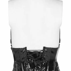 Punk Rave Women's Stuff Gothic Patent Leather Corset