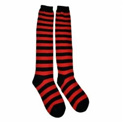 Poizen Industries OK Stripe Socks – Black/Red