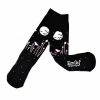 Accessories Emily The Strange Moon Knitted Cotton Crew Socks