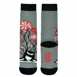 Emily The Strange Flower Knitted Cotton Crew Socks