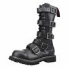 Angry Itch 14-Hole 5-Buckle Black Leather Boots Men's Stuff 1 Angry Itch 14-Hole 5-Buckle Black Leather Boots Men's Stuff