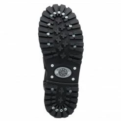 Angry Itch 14-Hole 5-Buckle Black Leather Boots Men's Stuff