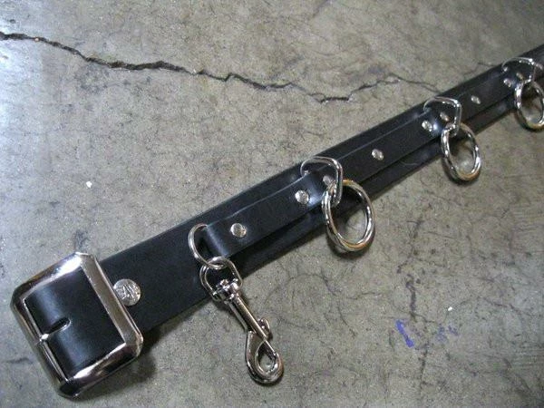 Ape Leather Plus Size 5 Ring Bondage Belt 3 Ape Leather Plus Size 5 Ring Bondage Belt