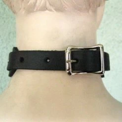 Ape Leather Spiked Bondage Choker With 1 O-Ring Men's Stuff