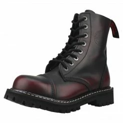 Angry Itch 8-Hole - Burgundy Rub-Off Leather Boots Men's Stuff