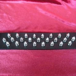 Ape Leather 3-Row Spiked Wristband
