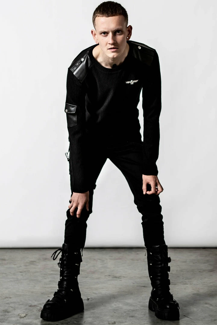 Killstar Men's Stuff At Ease Long Sleeve Top 8 Killstar Men's Stuff At Ease Long Sleeve Top