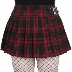 Killstar Bat Girl Skirt [TARTAN]