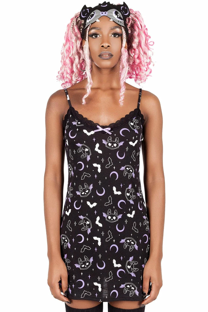 Killstar Batty Night Dress Women's Stuff 3 Killstar Batty Night Dress Women's Stuff
