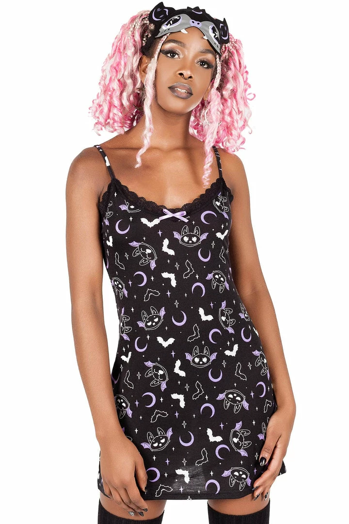 Killstar Batty Night Dress Women's Stuff 5 Killstar Batty Night Dress Women's Stuff