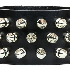 Funk Plus Men's Stuff Spiked Bracelet With 3 Rows Of Short Spikes