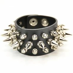 Funk Plus Spiked Bracelet With 3 Rows Of Short & Long Spikes Men's Stuff 7 Funk Plus Spiked Bracelet With 3 Rows Of Short & Long Spikes Men's Stuff