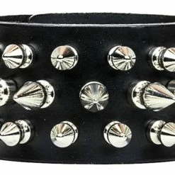 Funk Plus Spiked Bracelet With 3 Rows Of Short & Long Spikes Men's Stuff