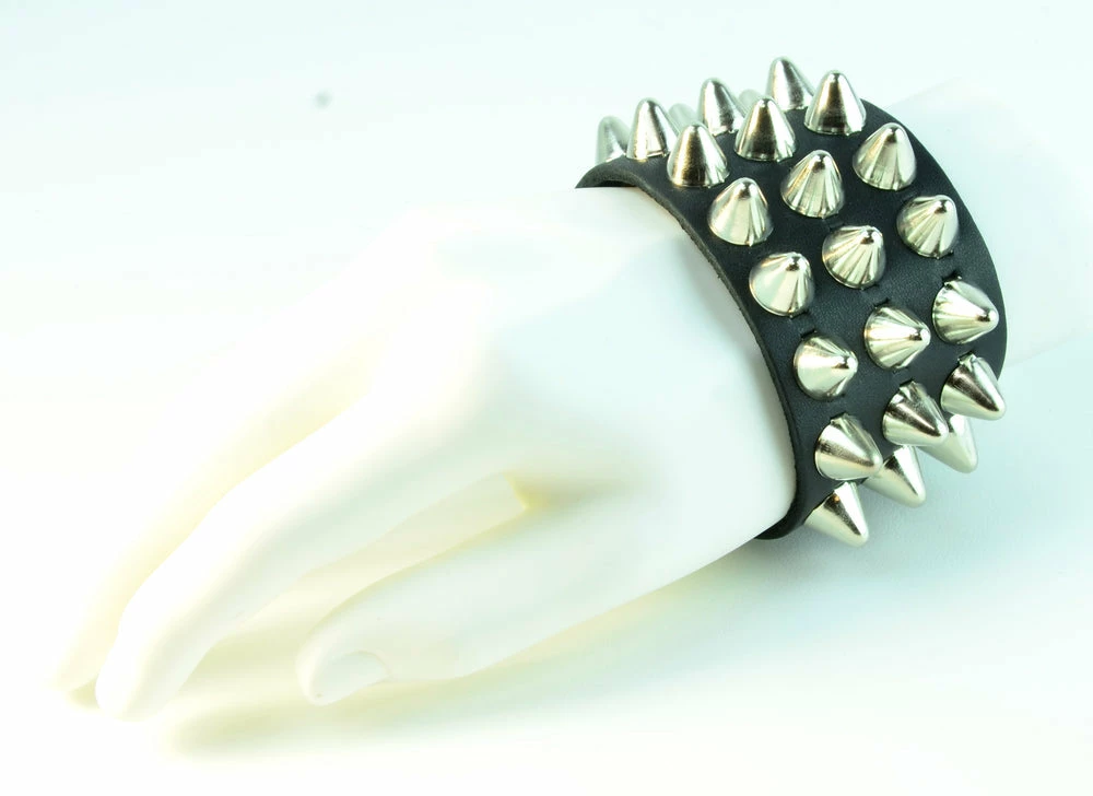 Funk Plus UK77 3-Row Large Conehead Wristband 7 Funk Plus UK77 3-Row Large Conehead Wristband