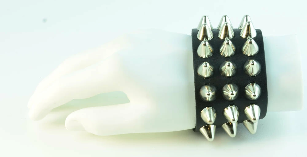 Funk Plus UK77 3-Row Large Conehead Wristband 6 Funk Plus UK77 3-Row Large Conehead Wristband