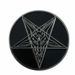 Kreepsville666 Black Goathead Baphomet Enamel Pin