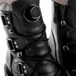 Killstar Women's Stuff Broom Rider Boots - Black