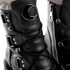 Killstar Women's Stuff Broom Rider Boots - Black 17 Killstar Women's Stuff Broom Rider Boots - Black