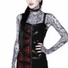 Killstar Women's Stuff Bury Me Bondage Dress [TARTAN]