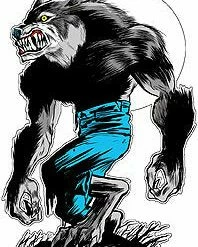 Poster Pop Ben Von Strawn Wolfman Sticker