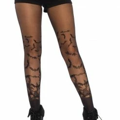 Leg Avenue Bat Wing Sheer Tights – Black