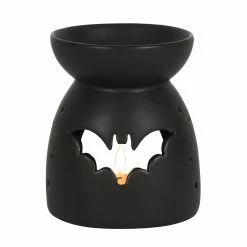 Gothic Gifts Gift Ideas Black Bat Cut Out Oil Burner