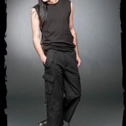 Queen Of Darkness Black Shorts With Side Pockets