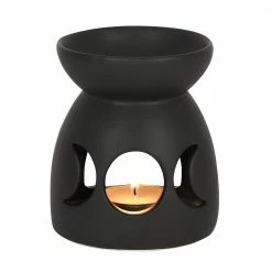 Gothic Gifts Black Triple Moon Cut Out Oil Burner Gift Ideas