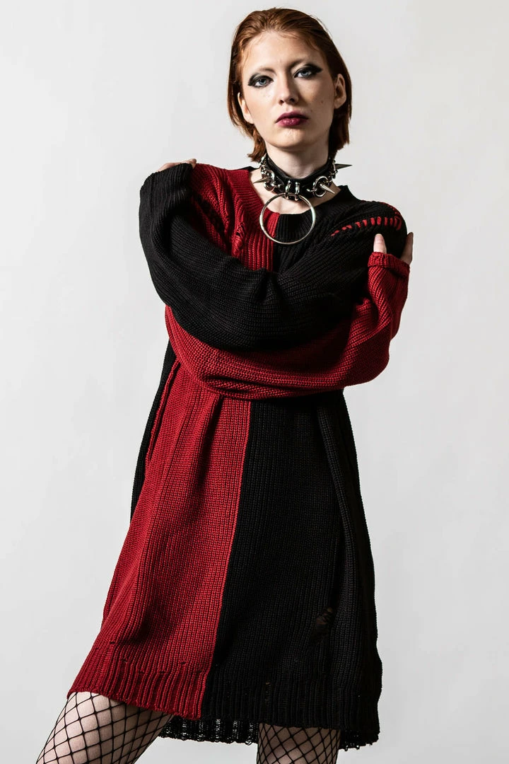 Killstar Cardinal Knit Sweater Men's Stuff 3 Killstar Cardinal Knit Sweater Men's Stuff