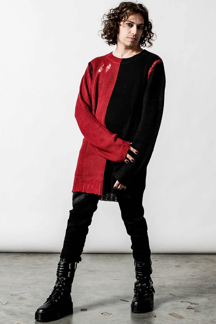 Killstar Cardinal Knit Sweater Men's Stuff 7 Killstar Cardinal Knit Sweater Men's Stuff