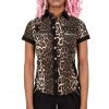 Killstar Cat's Meow Cap-Sleeve Shirt