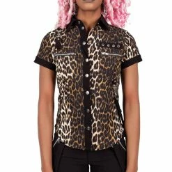 Killstar Cat's Meow Cap-Sleeve Shirt