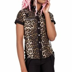 Killstar Cat's Meow Cap-Sleeve Shirt