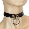 Funk Plus Black Choker With Loop And Ring – Vinyl