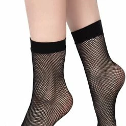 Killstar Courtney Fishnet Socks - Black