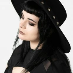 Killstar Cross My Mind Brim Hat Accessories