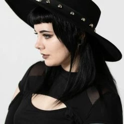 Killstar Cross My Mind Brim Hat Accessories 7 Killstar Cross My Mind Brim Hat Accessories