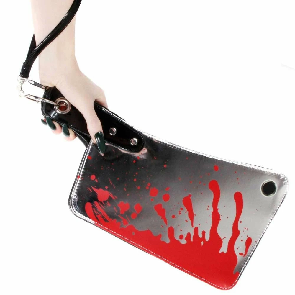 Kreepsville666 Cleaver Clutch Bag Metallic Bags & Backpacks 5 Kreepsville666 Cleaver Clutch Bag Metallic Bags & Backpacks