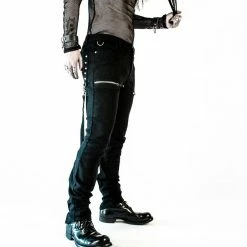 Lip Service Men's Stuff Cross Strap Stretch Jeans