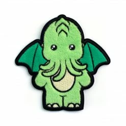 LuxCups Creative Fuzzy Cute-thulhu Patch Patches