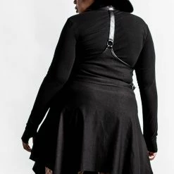 Killstar Dazed & Confused Suspender Skirt [BLACK] Women's Stuff
