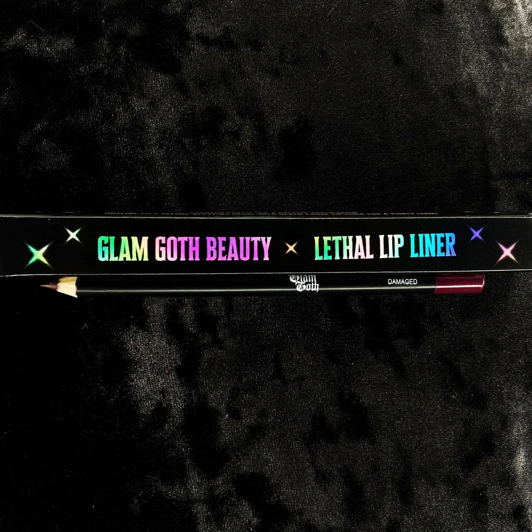 Glam Goth Beauty Damaged - Matte Plum Pencil Liner Hair And Makeup 5 Glam Goth Beauty Damaged - Matte Plum Pencil Liner Hair And Makeup