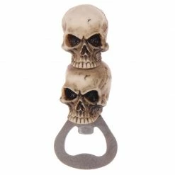Gothic Gifts Double Skull Bottle Opener Gift Ideas