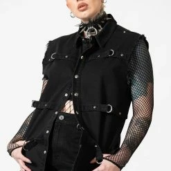 Killstar Ervin Button-Up Vest Men's Stuff