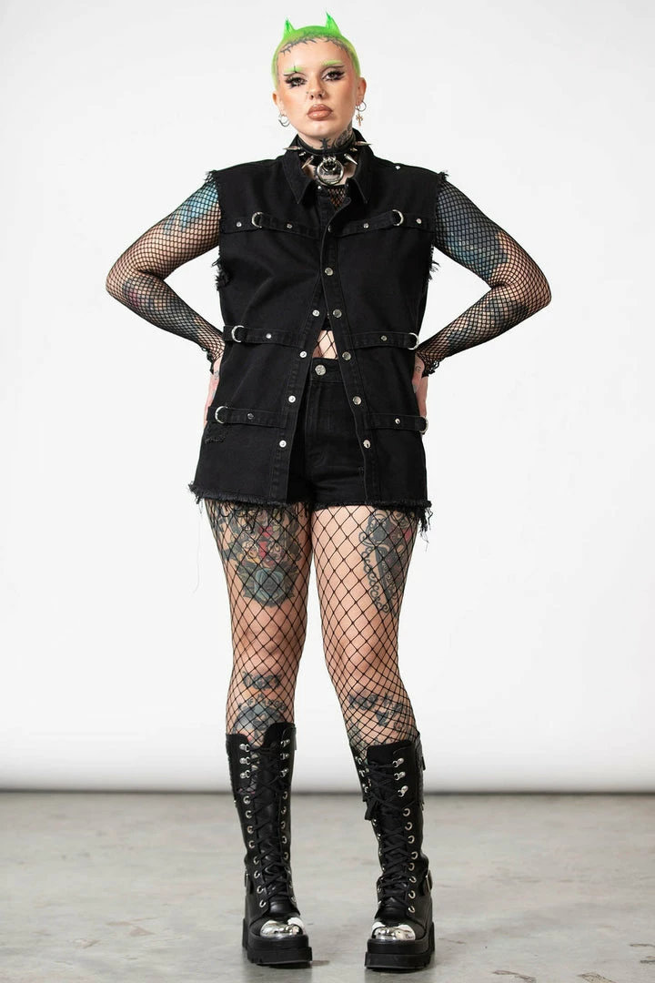 Killstar Ervin Button-Up Vest Men's Stuff 11 Killstar Ervin Button-Up Vest Men's Stuff