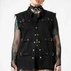 Killstar Ervin Button-Up Vest Men's Stuff 19 Killstar Ervin Button-Up Vest Men's Stuff