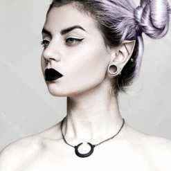 Rogue And Wolf Eclipse Necklace In Black Jewelry