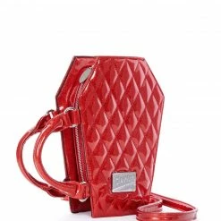 Lux De Ville Bags & Backpacks Elvira Coffin Mini Tote Venom Red Sparkle