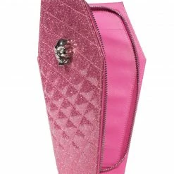 Lux De Ville Bags & Backpacks Elvira Coffin Wallet Clutch Bubbly Pink Sparkle 8 Lux De Ville Bags & Backpacks Elvira Coffin Wallet Clutch Bubbly Pink Sparkle